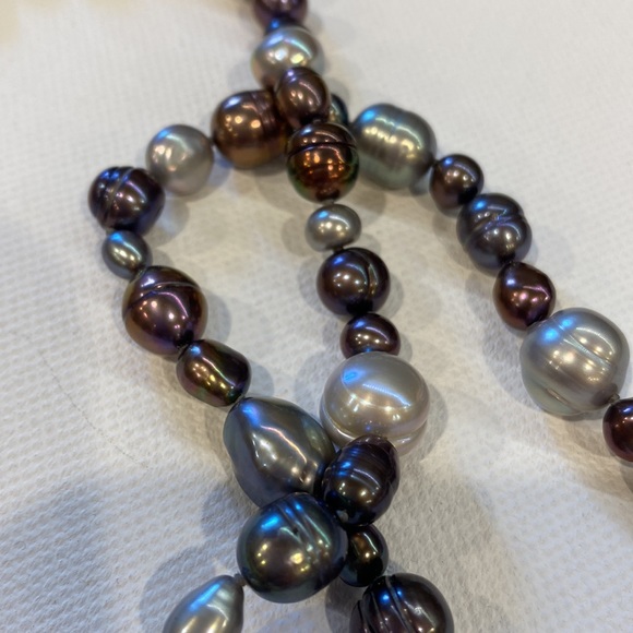 Honora Multicolor Cultured Freshwater Pearl Necklace, 36" single strand - Picture 6 of 9